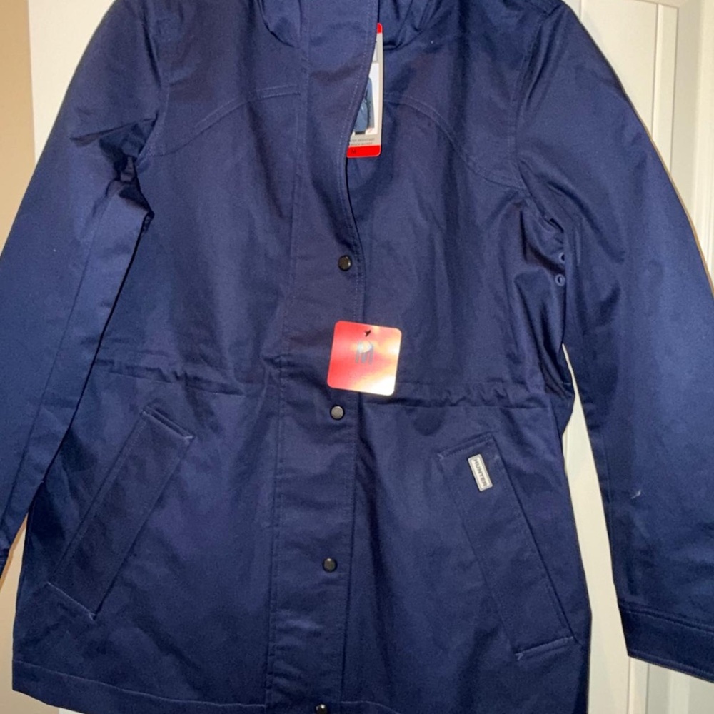 BRAND NEW Hunter Ladies Rain Water Resistant Cotton Smock Navy - SIZE MEDIUM M